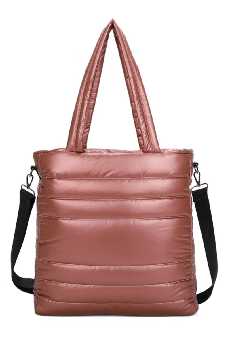 Bolso mujer acolchado pespuntes - Imagen 3