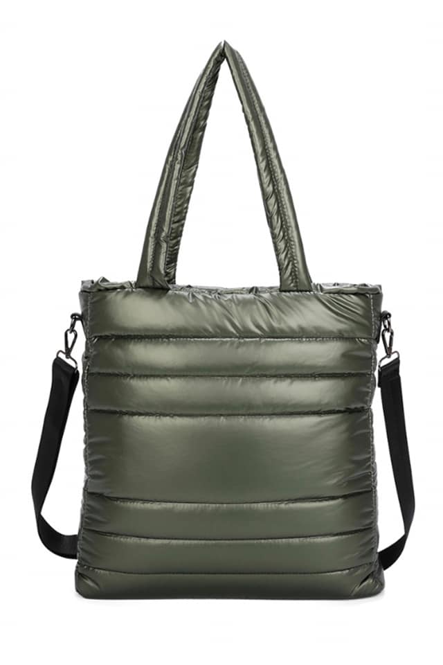 Bolso mujer acolchado pespuntes - Imagen 5
