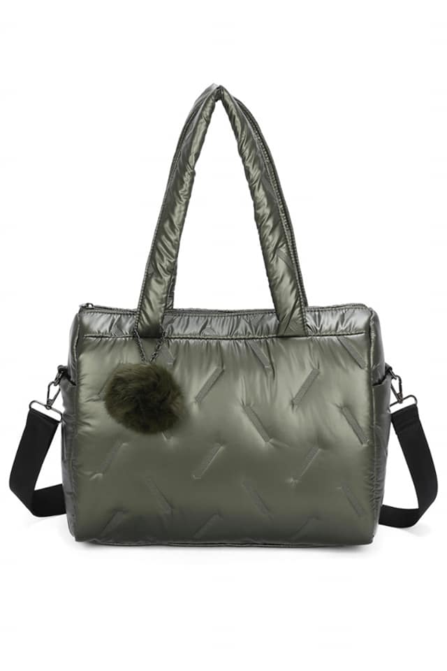 Bolso mujer acolchado con borla - Imagen 6