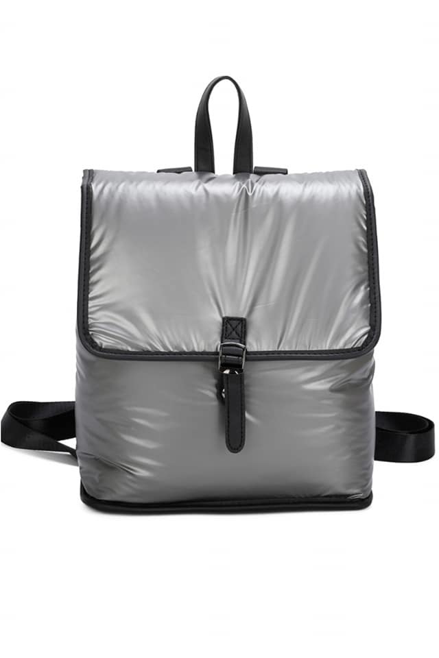 Mochila mujer acolchada brillo - Imagen 6