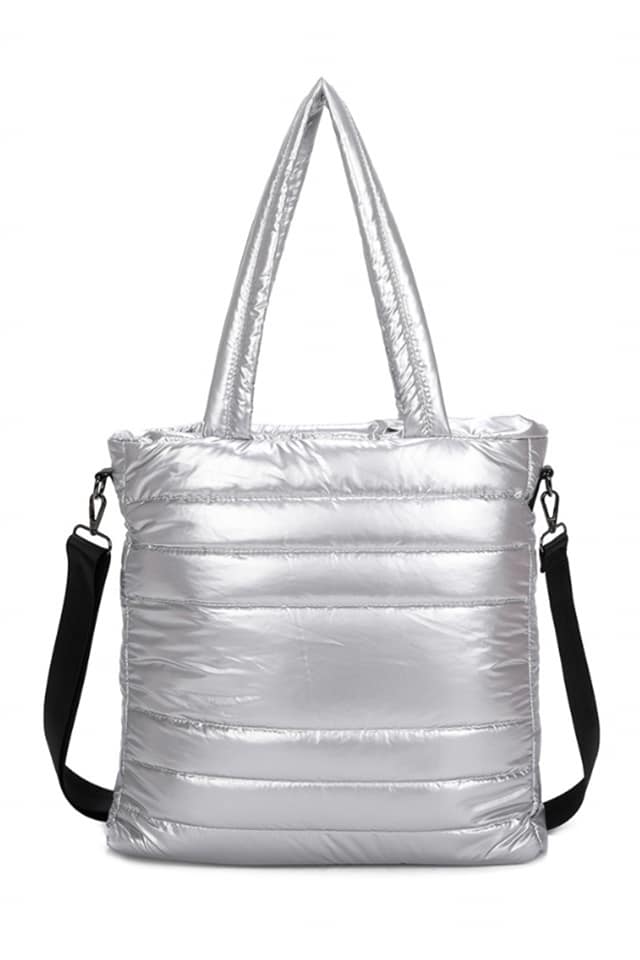 Bolso mujer acolchado pespuntes - Imagen 2