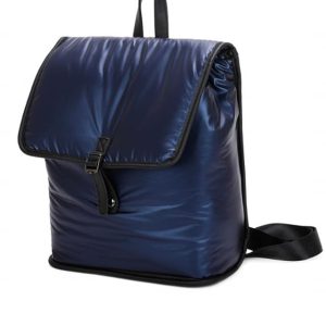 Mochila mujer acolchada brillo