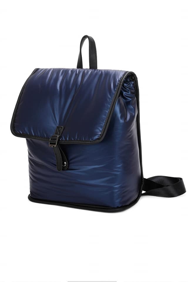 Mochila mujer acolchada brillo - Imagen 2