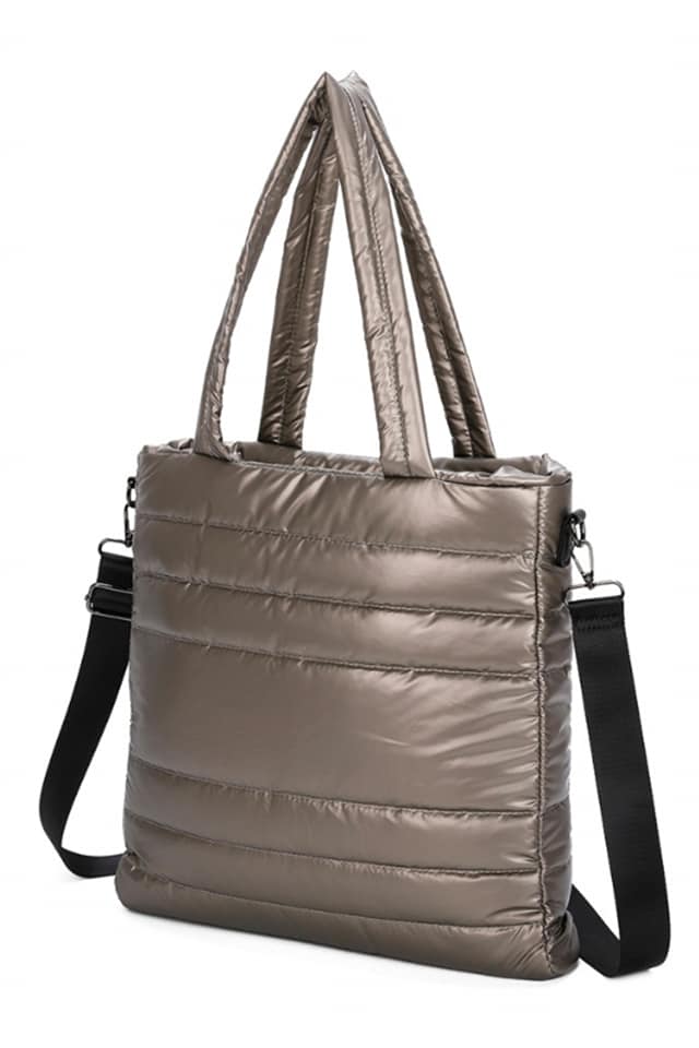 Bolso mujer acolchado pespuntes - Imagen 6
