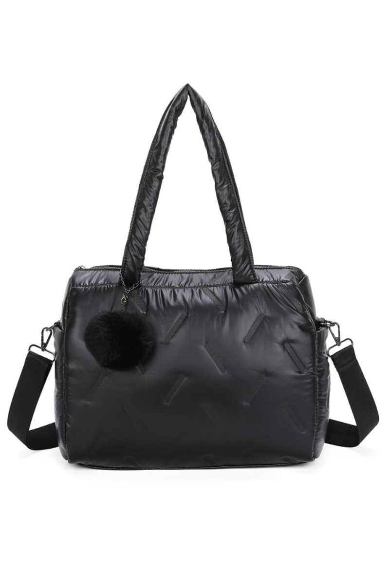 Bolso mujer acolchado con borla - Imagen 4
