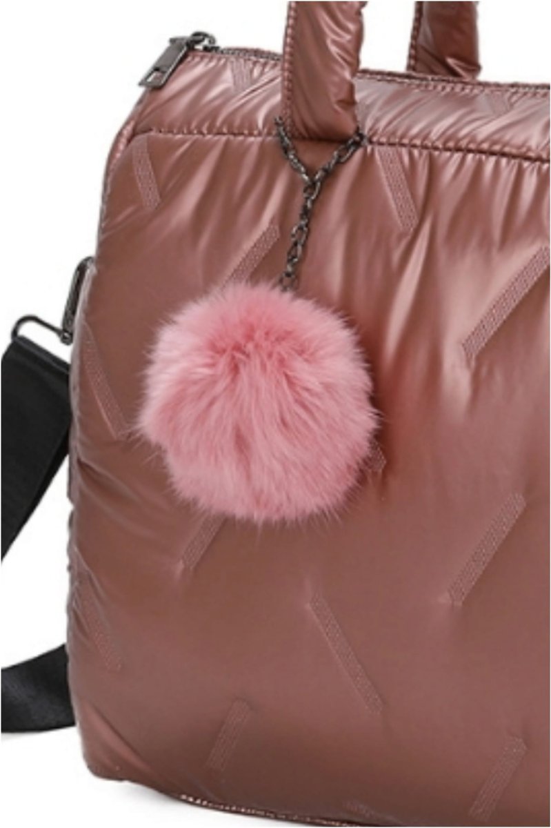 Bolso mujer acolchado con borla - Imagen 9