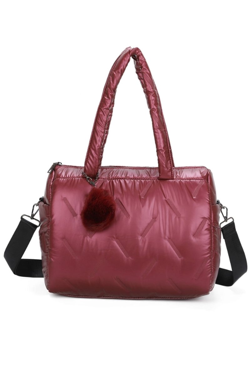 Bolso mujer acolchado con borla - Imagen 5