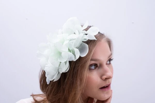 Diadema Halfpetalines verde menta - Imagen 3