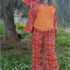 Conjunto mujer estampado forrado