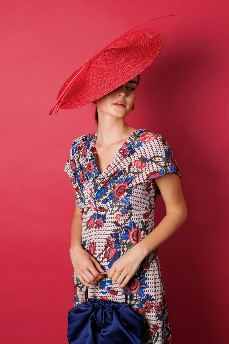 Tocado Renata rojo - Imagen 4