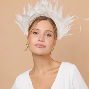Diadema Avestruz blanca