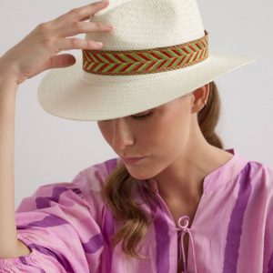 Sombrero Azúcar con cinta de espiga