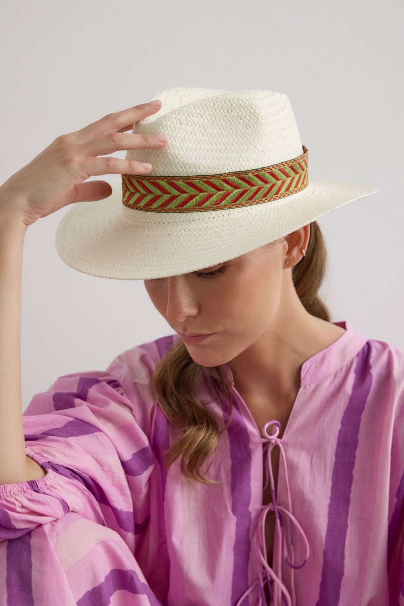 Sombrero Azúcar con cinta de espiga