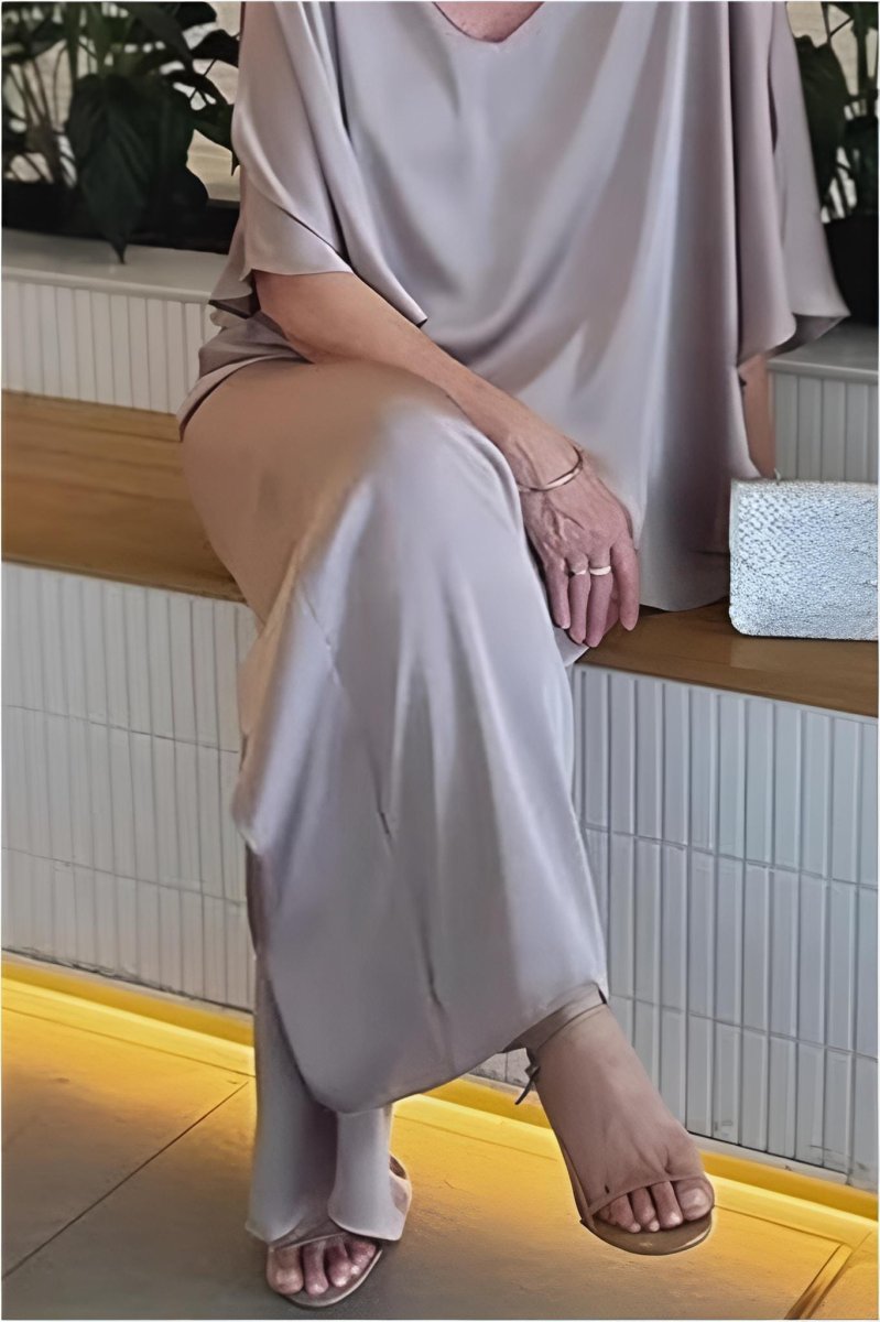 Pantalón mujer punto seda grande