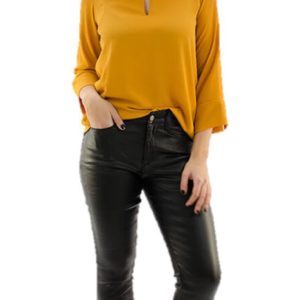 Pantalón encerado mujer