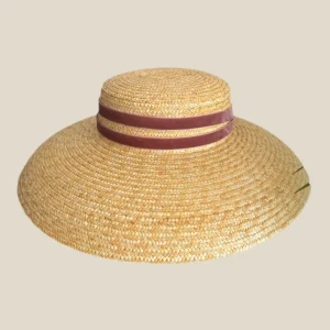 Pamela Holly beige con cinta rosa