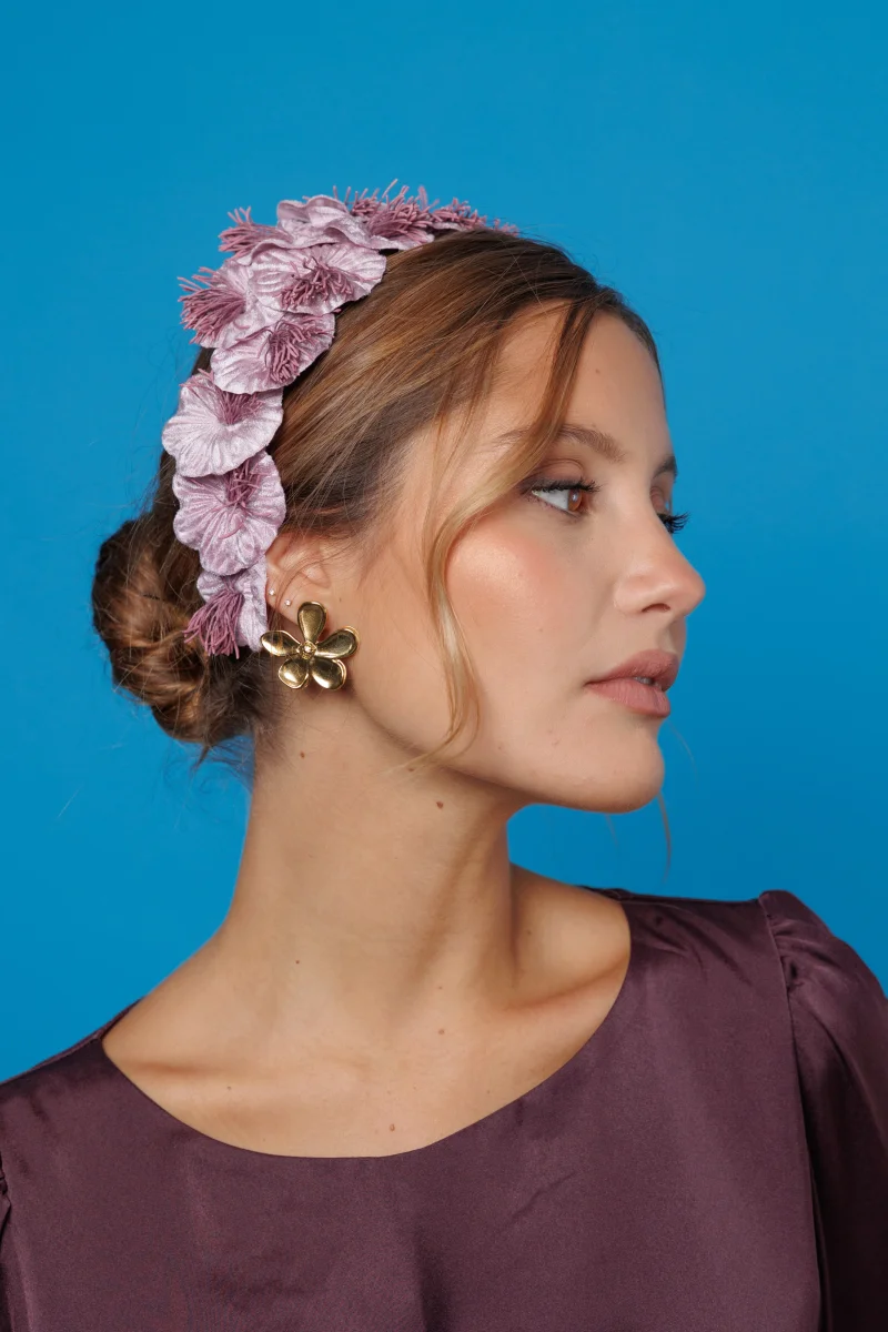 Diadema Dalia rosa - Imagen 5