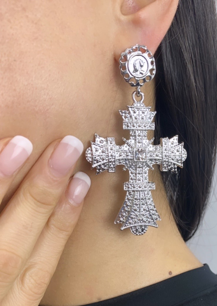 Pendientes Cruz Barroca
