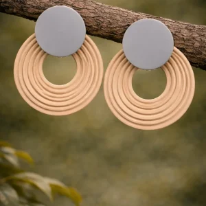 Pendientes Arte gris