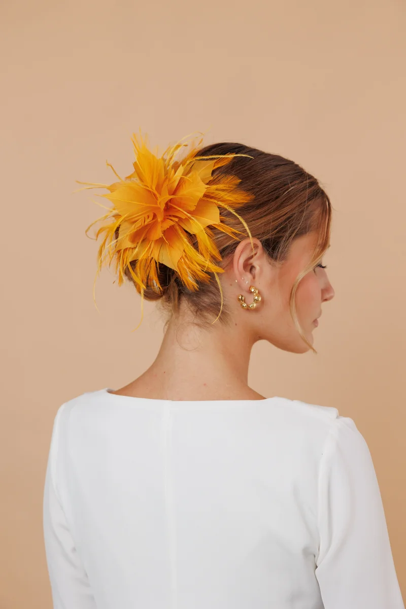 Flor plumas mostaza - Imagen 4