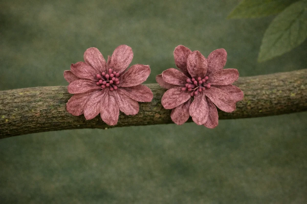 Pendientes Corola nude
