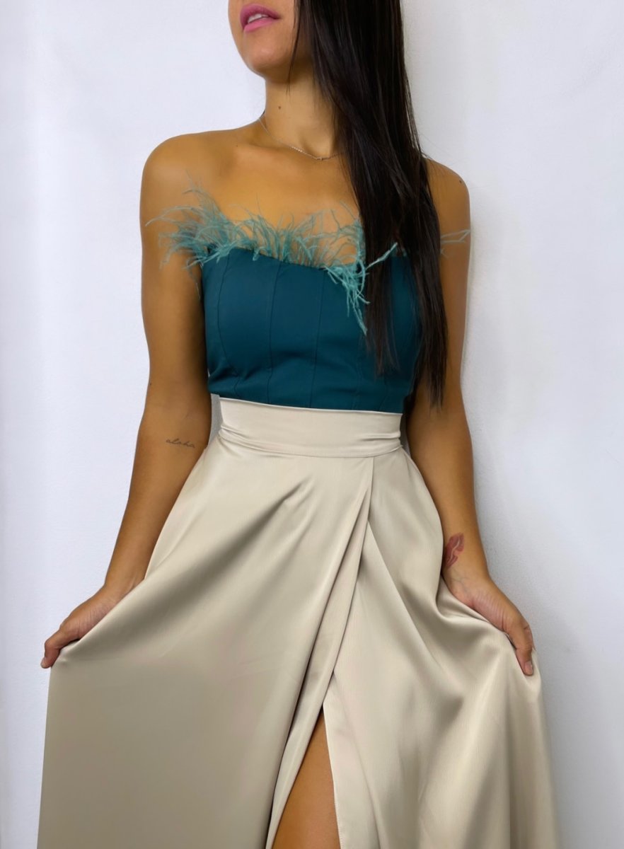 Top Corsé Plumas - Imagen 3