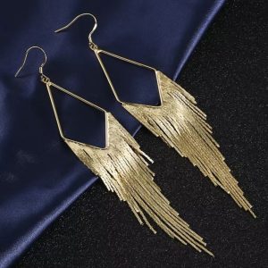 Pendientes Flecos Rombo