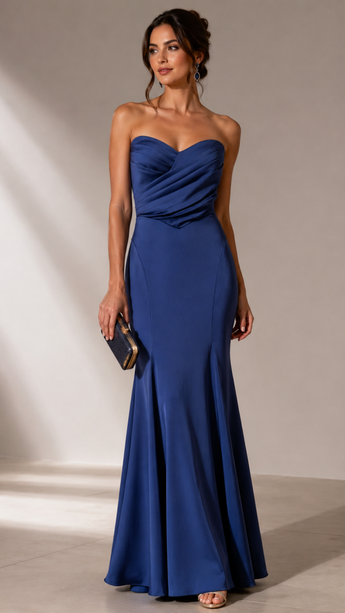 Vestido Sirena Palabra Honor Corazón - Imagen 4