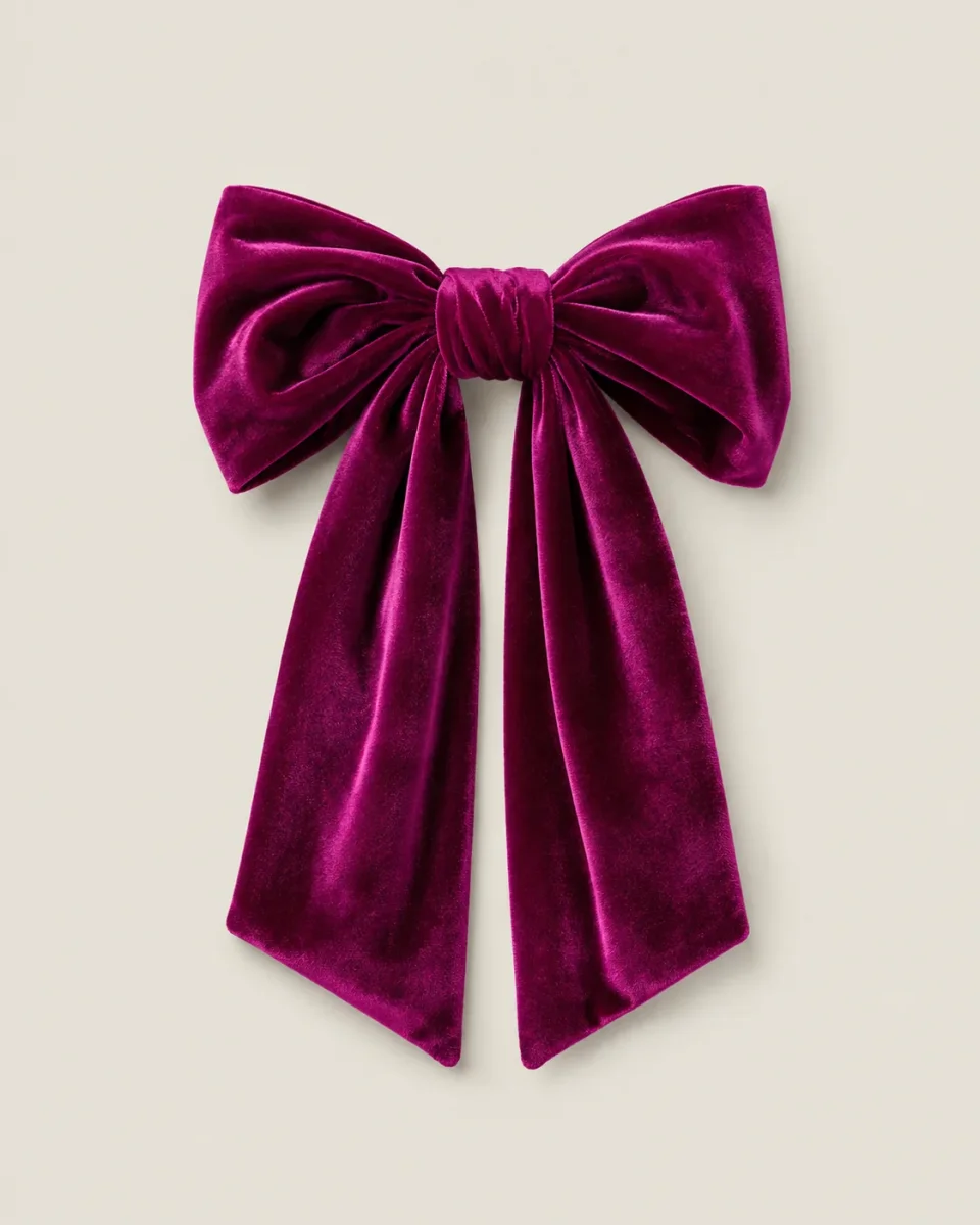 Lazo Ribbon buganvilla terciopelo - Imagen 3