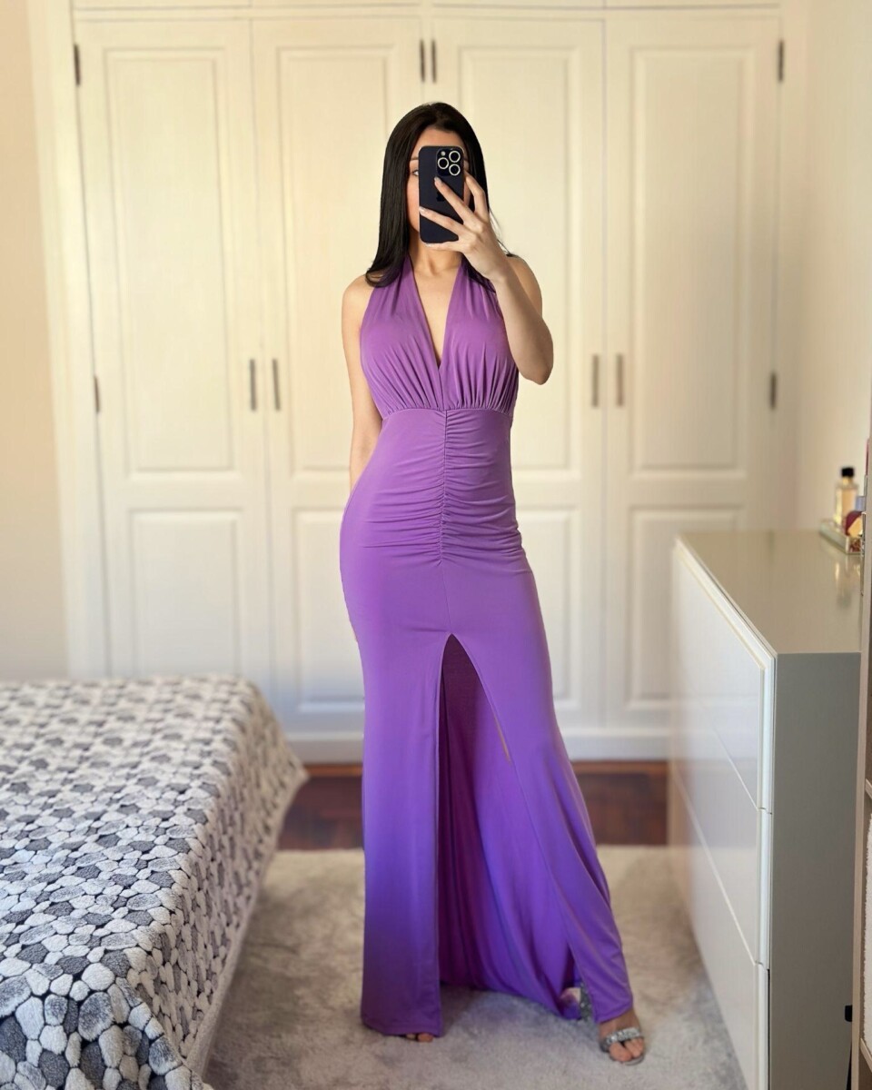 Vestido Sirena Frunce Frontal - Imagen 9