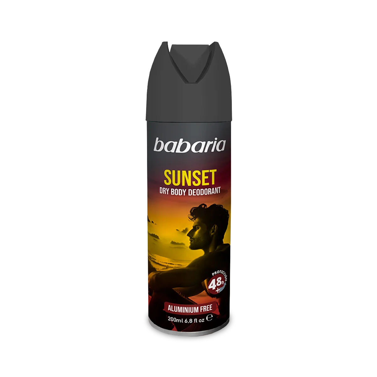 Babaria Sunset Dry Body Deodorant – 200 ml Desodorante corporal en spray con efecto seco y agradable fragancia - Imagen 2