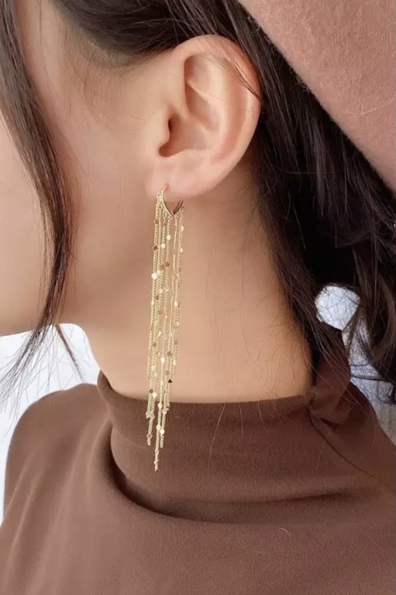 Pendientes Flecos Corazón - Imagen 3