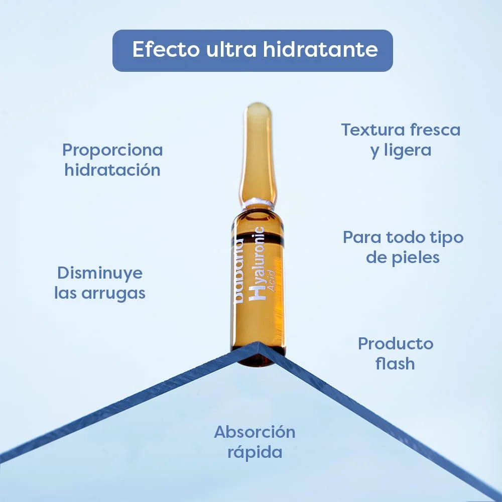 Babaria Hyaluronic Acid Ampollas – 5 unidades de 2 ml - Imagen 5