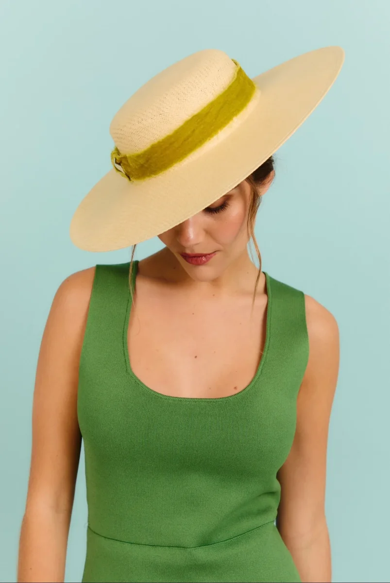 Canotier Amazona con cinta lima - Imagen 3