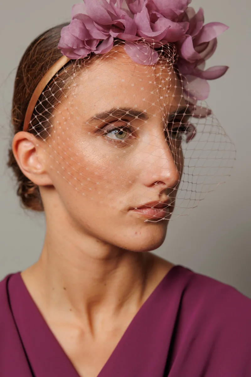 Diadema Halfpetalines malva - Imagen 3