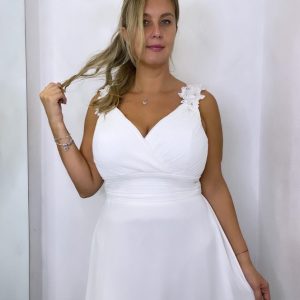 Vestido Curvy Pétalos Novia