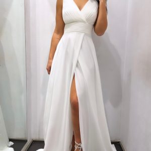 Vestido Analia Abertura Novia