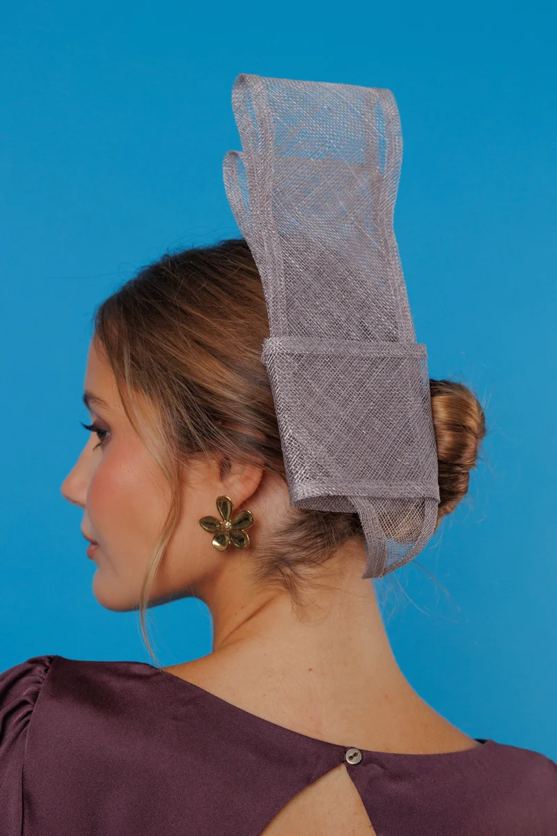 Tocado Pleat plata - Imagen 4