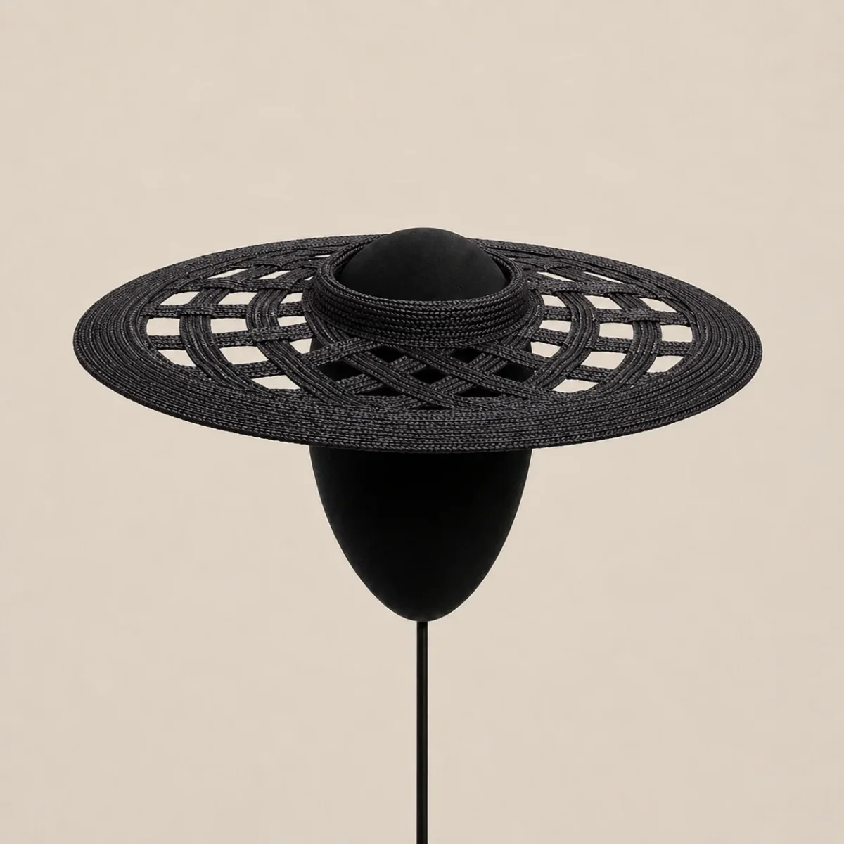 Sombrero Ala calada negra - Imagen 4