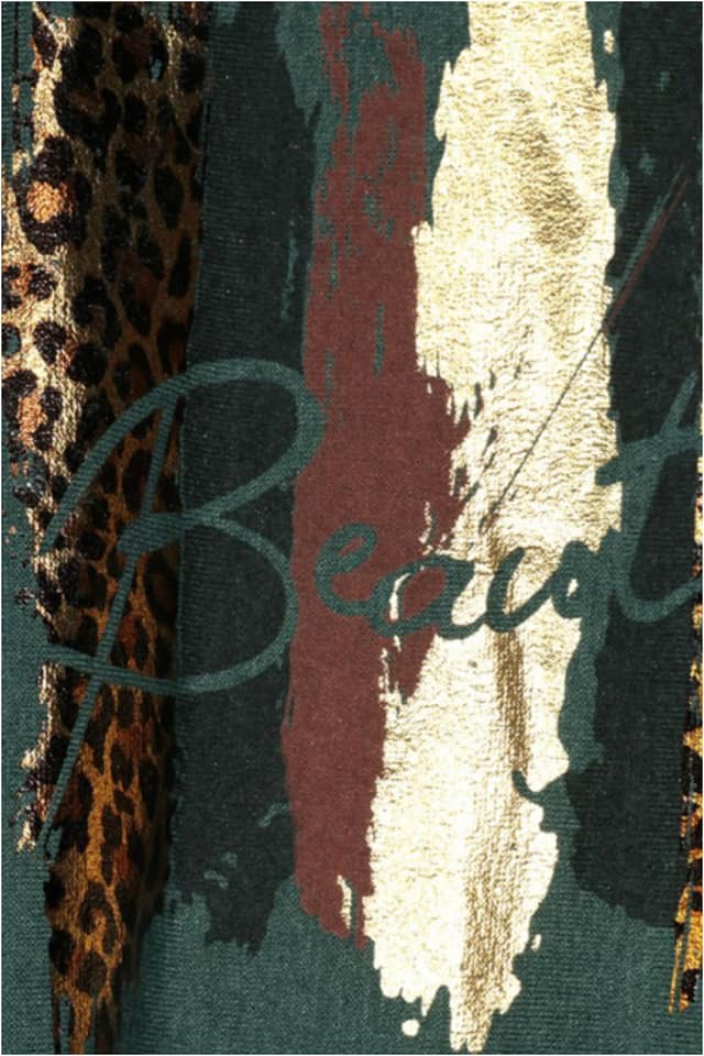 Jersey mujer punto con detalle animal print - Imagen 3