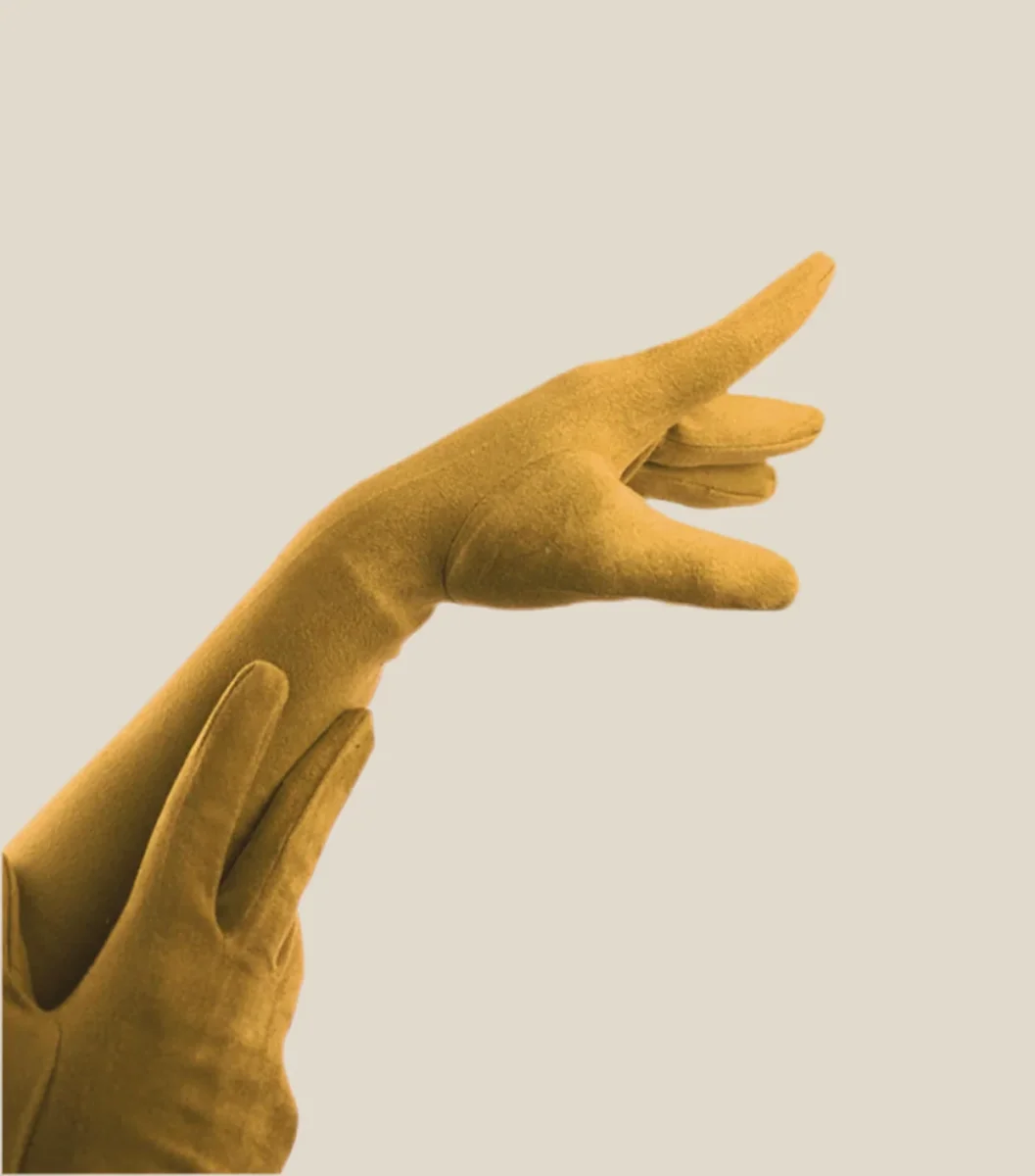 Guantes largos Mostaza - Imagen 2