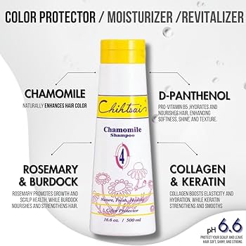 Chihtsai Chamomile Shampoo #4 – 500 ml Shampoo profesional de manzanilla para suavidad, brillo y cuidado natural - Imagen 4