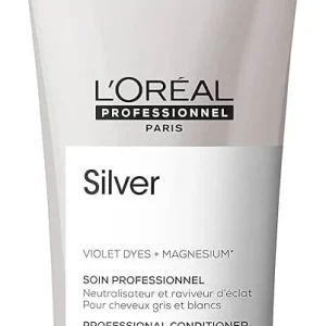 L’Oréal Professionnel Silver Violet Dyes + Magnesium Conditioner Acondicionador matizador para cabellos rubios, grises y blancos