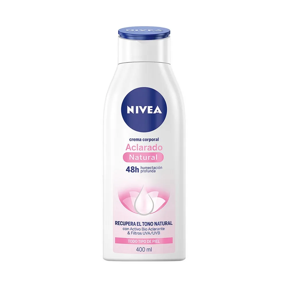NIVEA Crema Corporal Aclarado Natural 400 ml / 1000 ml (1 Litro) - Imagen 3