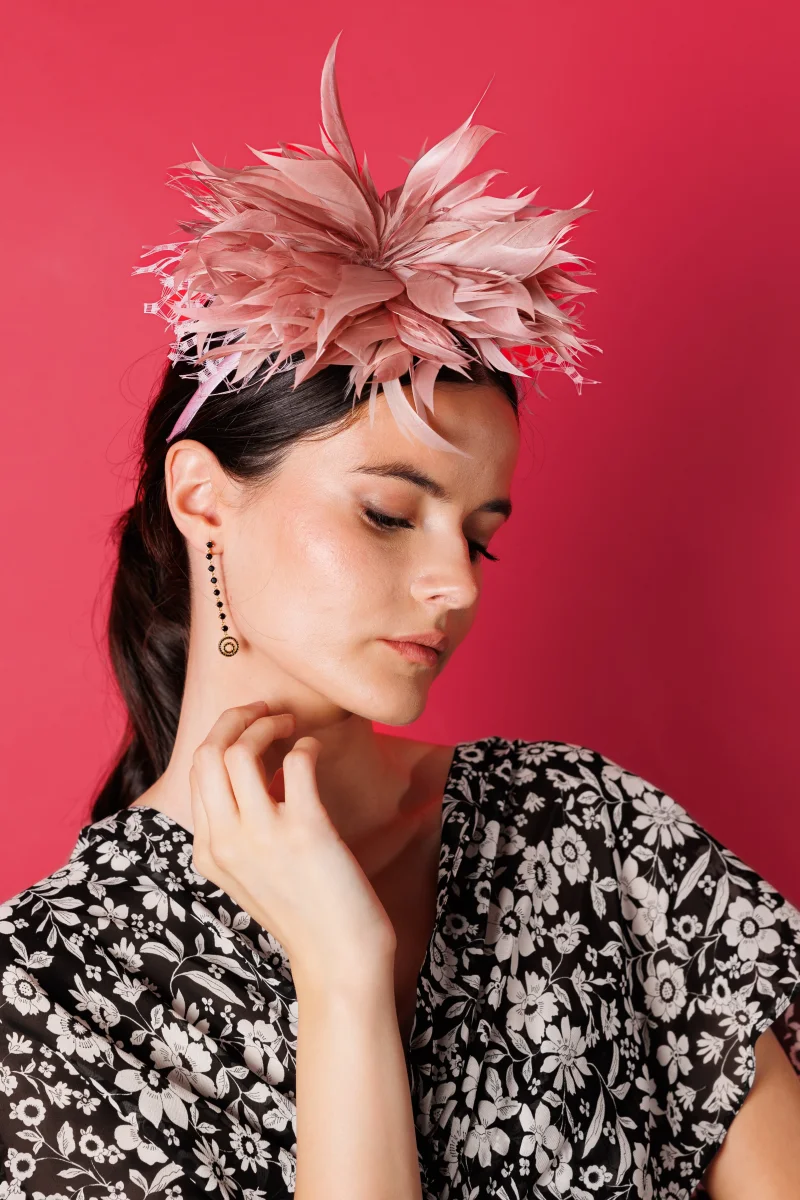 Tocado Pascua rosa - Imagen 2