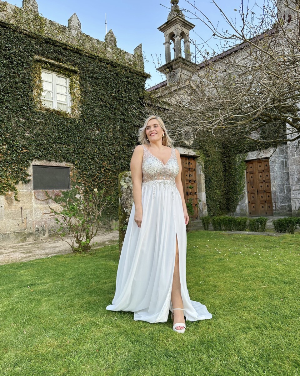 Vestido Novia Princesa transparencias - Imagen 9