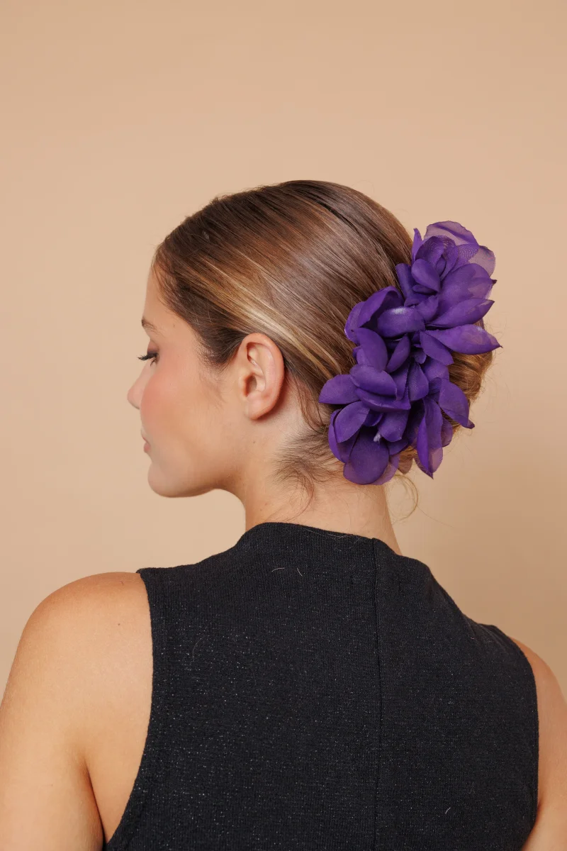 Tocado Pétalos morado - Imagen 3