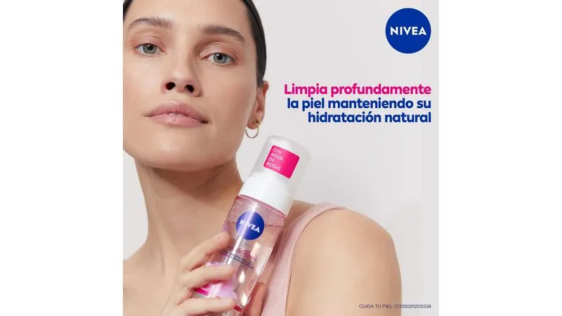 NIVEA Espuma Limpiadora Agua de Rosas - Imagen 4