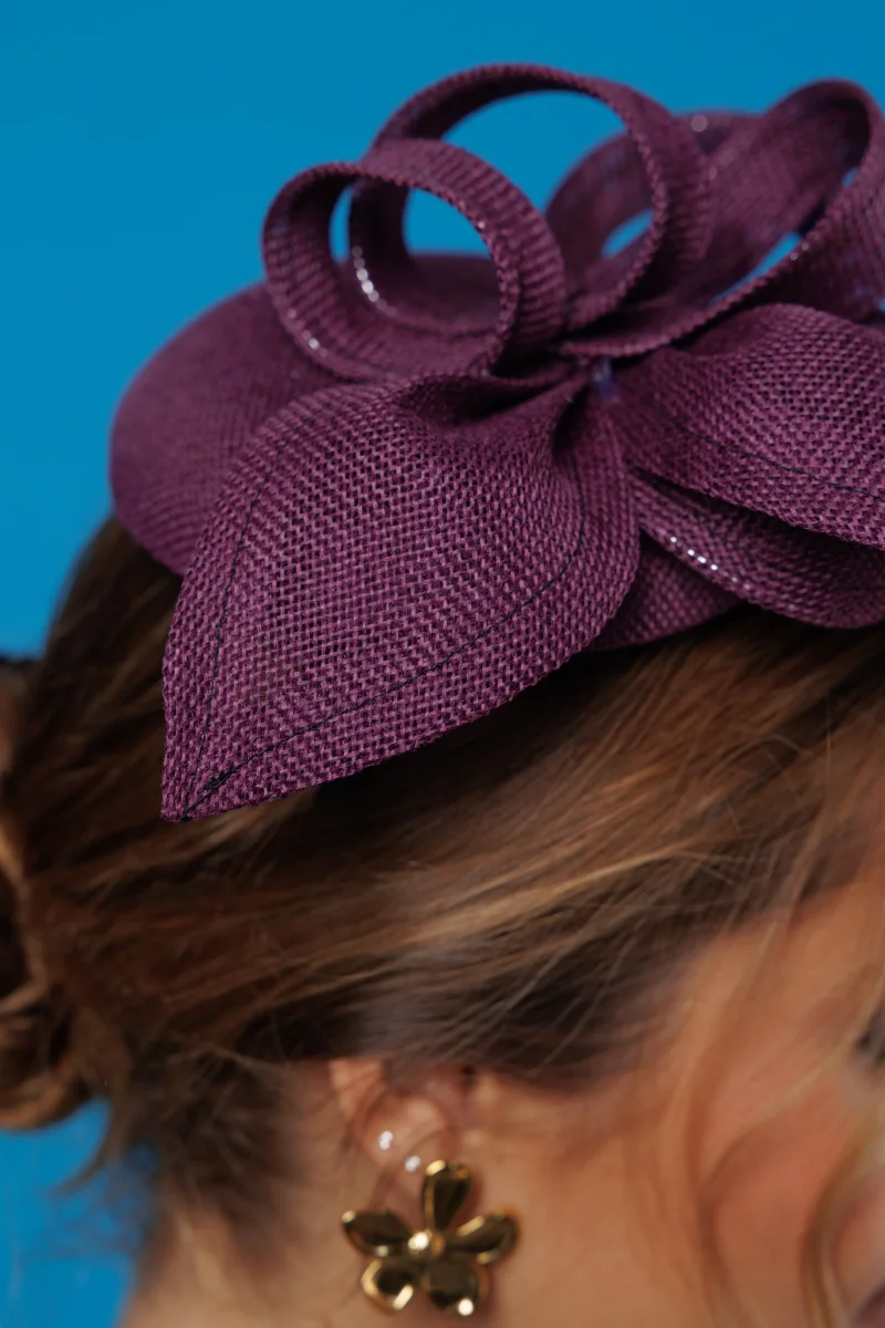 Tocado Amy berenjena - Imagen 5