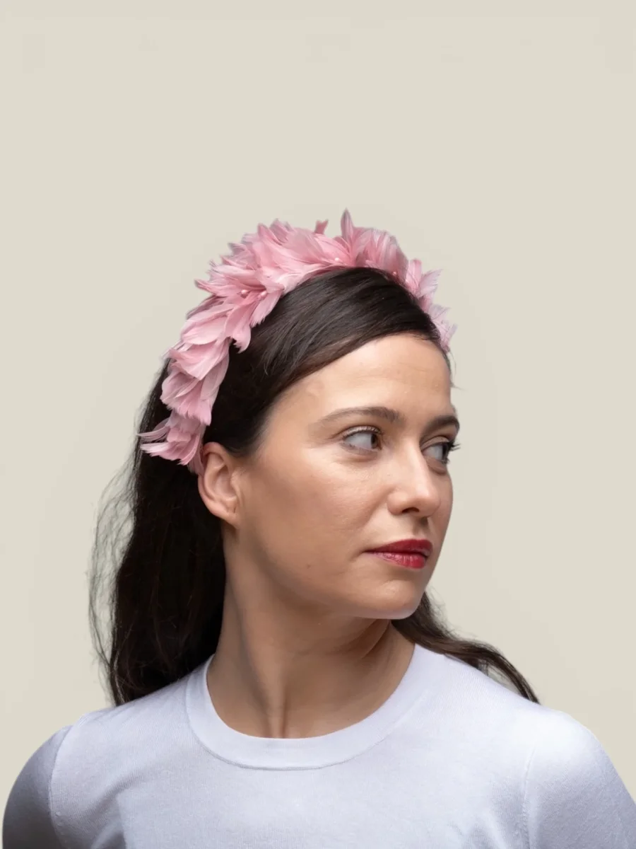 Diadema Periquita rosa viejo - Imagen 3